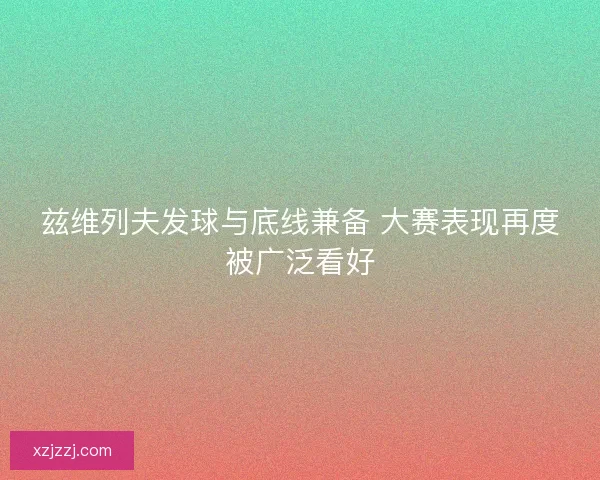 兹维列夫发球与底线兼备 大赛表现再度被广泛看好 兹维列夫发球与底线兼备 大赛表现再度被广泛看好